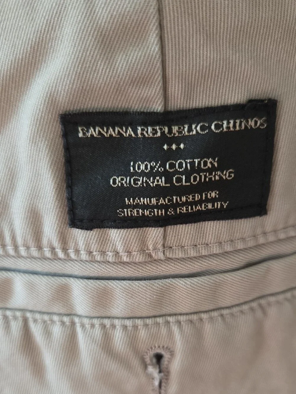 Banana Republic Tan Straight-Fit Chinos